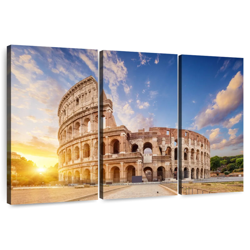 Sebbie le Colosseo romain, H 20 po x l 33 po