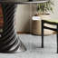 Ensemble de table ronde à pieds rotatifs-112652589