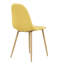Chaise de salle à manger rembourrée en velours-1255328432