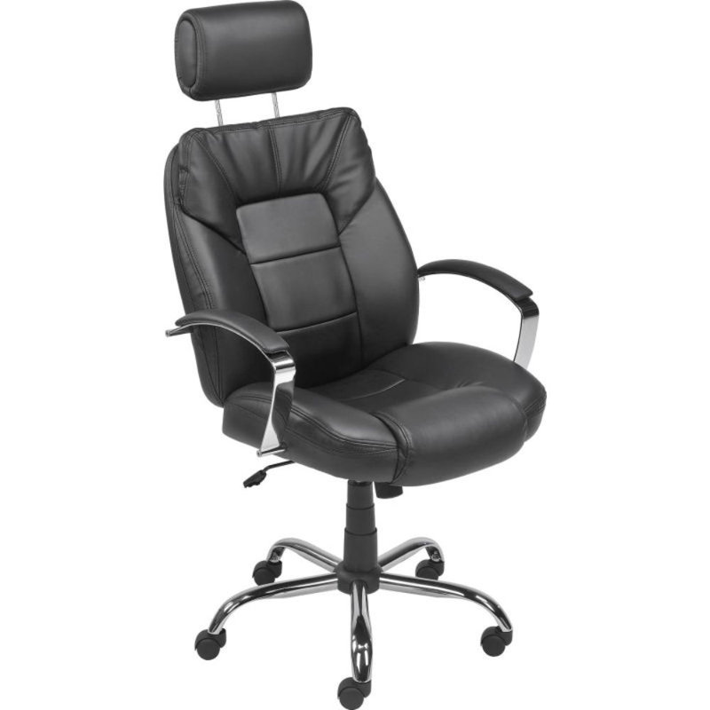 Fauteuil président en cuir véritable