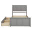 Lit plateforme avec rangement, 2 tiroirs avec roulettes-1647256155
