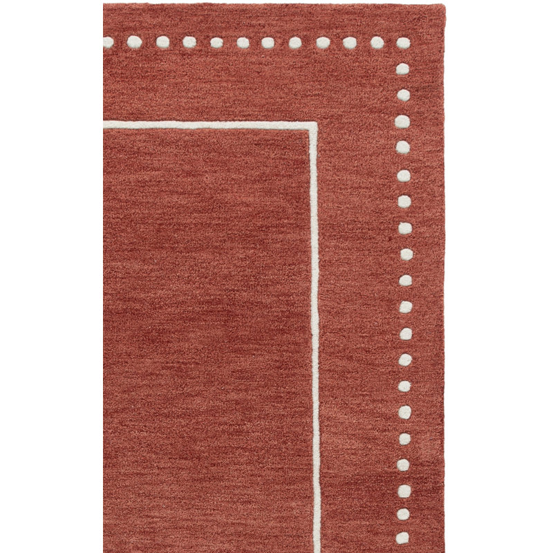 Tapis géométrique en laine touffeté à la main Bella 151, Rectangulaire 8 pi x 10 pi