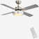 Blayten 4 - Blade LED Standard Ceiling Fan with Remote Control and Light Kit Included (FINXIN)