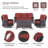Avimael Wicker Patio Conversation Set with Cushions-473040125-473040114