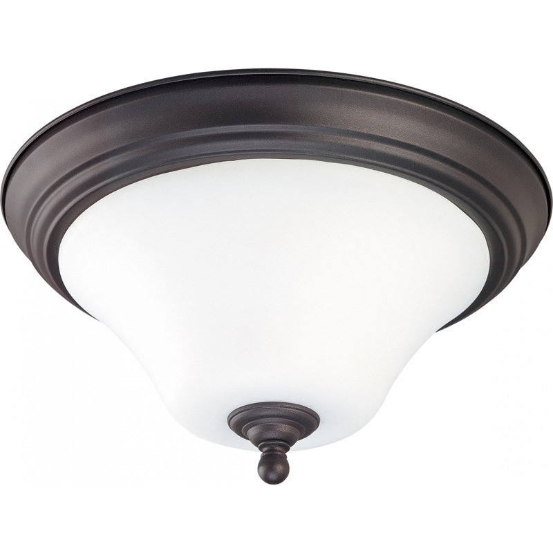 Zarate Flush Mount, 15" W x 7.75" H / No