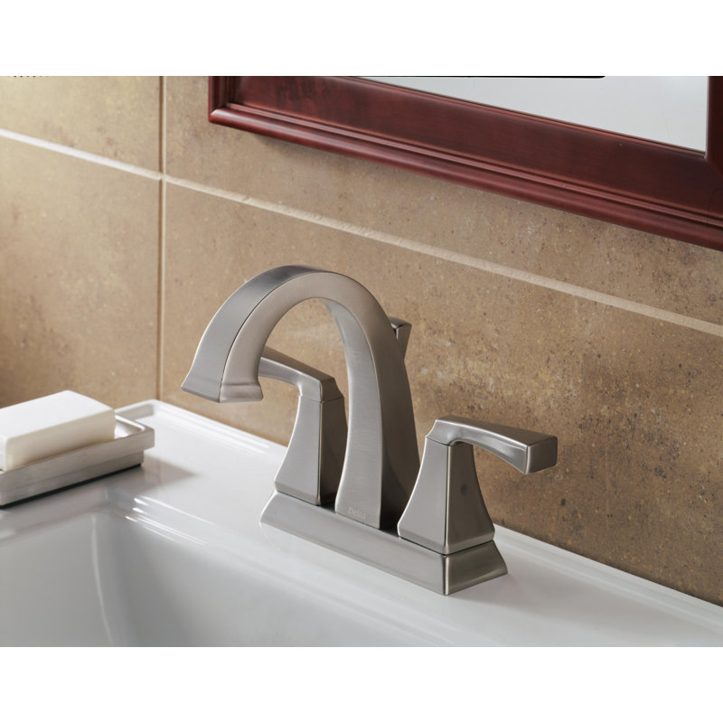Dryden Centerset Bathroom Faucet with Drain Assembly, Spotshield Stainless