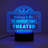 Home Family Theather LED Night Light with Custom Name Laser Engraved on Acrylic Design Insert
