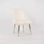 Ensemble de 2 chaises d'appoint modernes capitonnées verticales, chaises d'appoint rembourrées et rembourrées-130595449-130595450