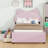 Jonuz Vegan Leather Scalloped Bed-687215329-687215332