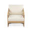 Ensemble de conversation 4 pièces en bois d'acacia royal, beige-1121785989