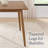 Calais 4 Piece Dining Table Set For 4 With Chairs and Bench - 59” Solid Wood Kitchen Table, Bench, And 2 Chairs - Mid Century Modern Furniture For Dining Room Or Kitchen (Pecan)