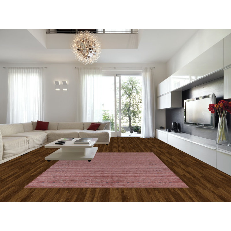 Tapis indien en laine fait à la main de style Gabbeh 9 x 11