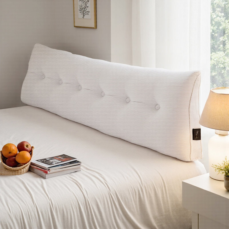 Wedge Headboard Pillow with Removable Cover in , 180cm W x 20cm D