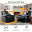 Fauteuil inclinable manuel avec pivotement à 360 °, chauffage et massage-49197392
