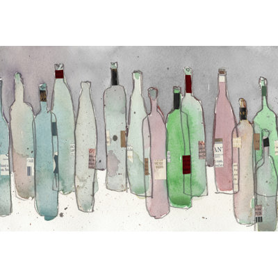 Wine Party III - Wrapped Canvas Painting