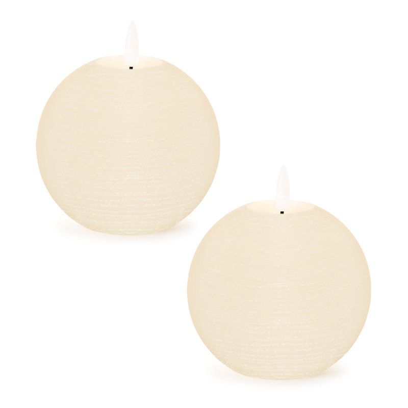 Bougie ronde FIA Wick Ivory, Nouveauté 4 po x 4 po