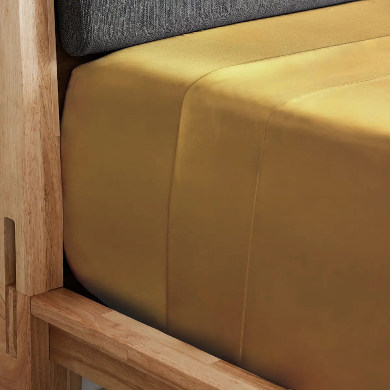 Luxe CleanBamboo Sateen Sheet Set, King Sheet Set + 4 Additional pieces, Gold