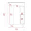 Meuble-lavabo 2 pièces blanc - espace de rangement spacieux, pieds élégants, meuble d'apparence moderne 2 portes doubles, fabrication de qualité,