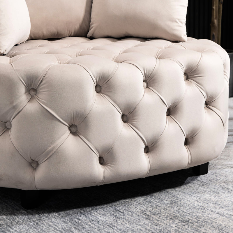 Chaise moderne kaki: velours décoratif pour le salon, Kaki