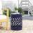 Outdoor Metal End Table -Large-86203749