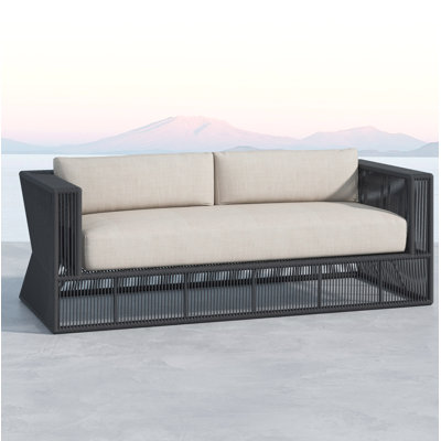 Vanderpool Zelie Patio Sofa with Sunbrella Cushions