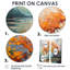 Ornements d'érable orange majestueux I - pêche traditionnel-414620253-414620252-414620255