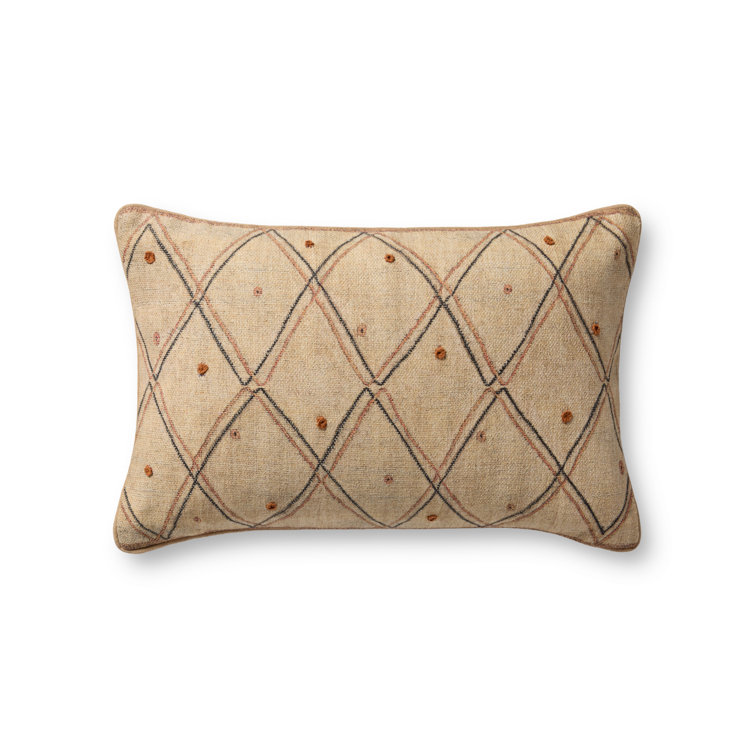 Polyester/Cotton/Rayon Lumbar Rectangular Pillow Cover by Loloi