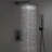 10" Square Shower Head Pressure Balanced Shower Faucet System With Handheld Spray-113052636