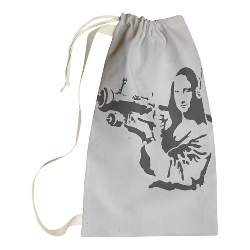 Fabric Laundry Bag with Handles, Small (29" H x 18" W x 1" D)