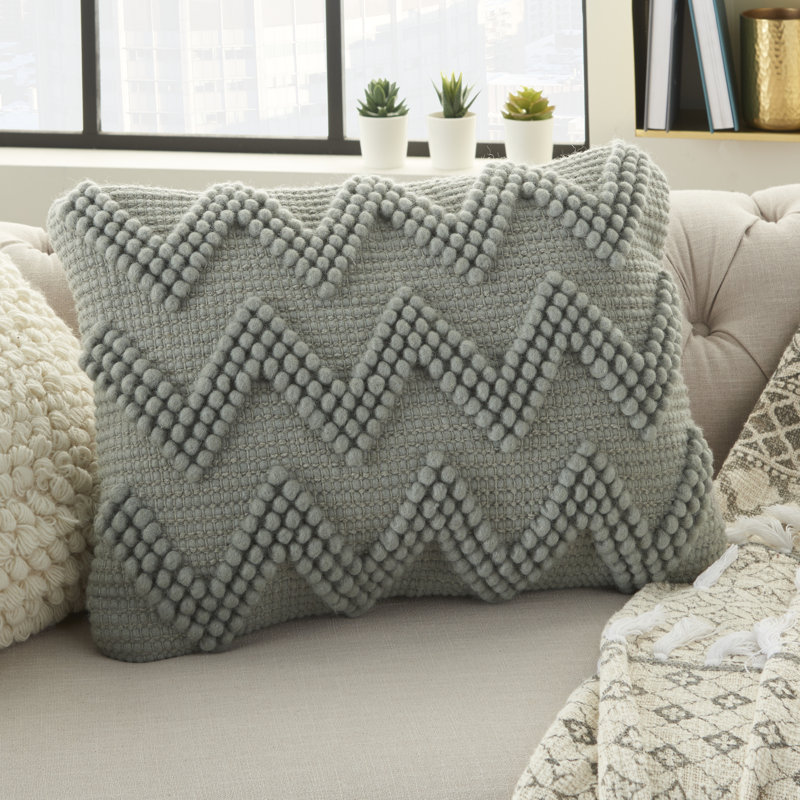 Pillow Cover & Insert, Light Gray, 14" x 20"