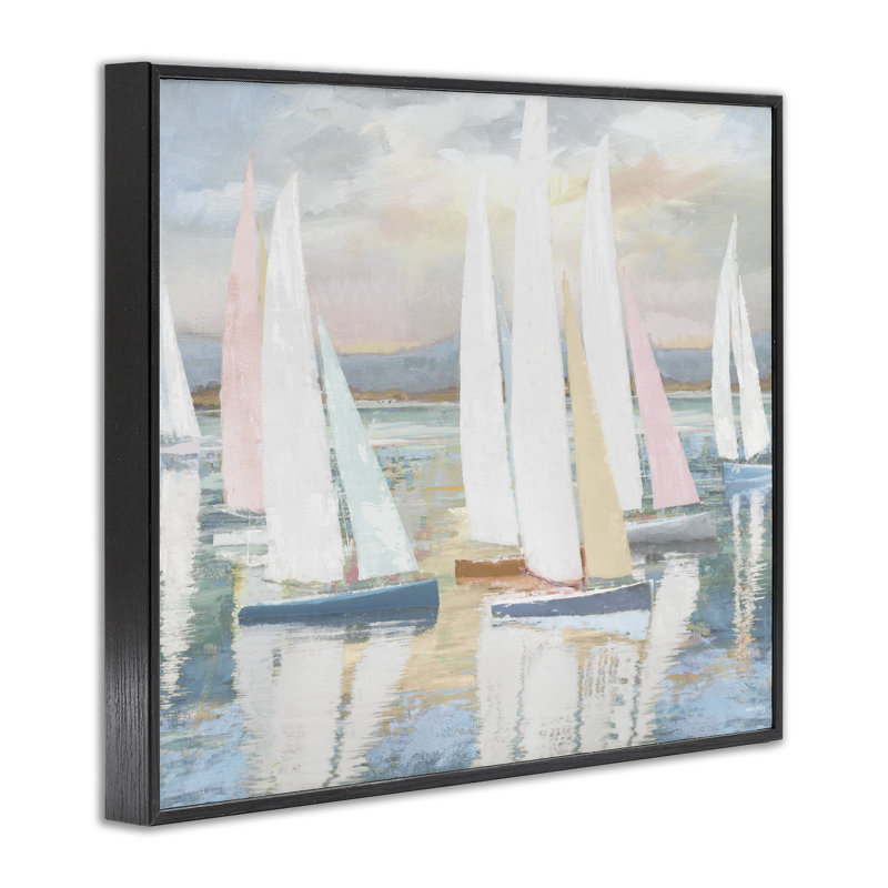 «Pastel Voyage», giclée encadrée par Amber Sterling, H 11 po x l 14 po, Giclée encadrée noir minuit