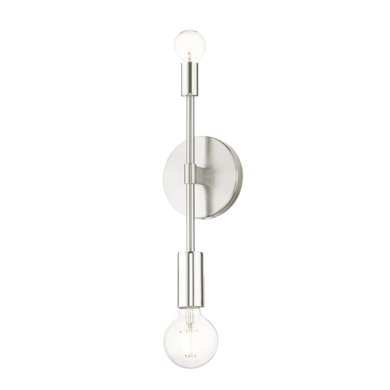 Zailen Flush Mounted Sconce, Polished brushed