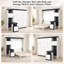 Lit escamotable Kazuko (grand lit/lit double) avec bureau, étagères de rangement et placards-1045289871