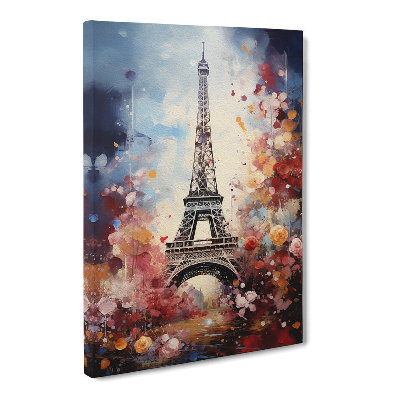 Eiffel Tower Baroque - Wrapped Canvas, 76cm H x 50cm W x 3cm D