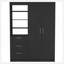 Armoire Rumanu, chambre à coucher, noir-448618566