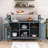 Cheyene Rolling Kitchen Island with Stainless Steel Top and Lockable Wheels-1181725073
