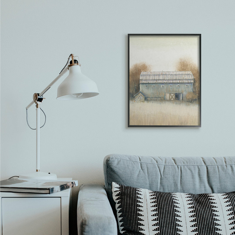 «Autumn Barn Doors Vintage Farm Landscape» par Timothy O 'Toole - impression d'art graphique, H 30 po x l 24 po x 1,5 po