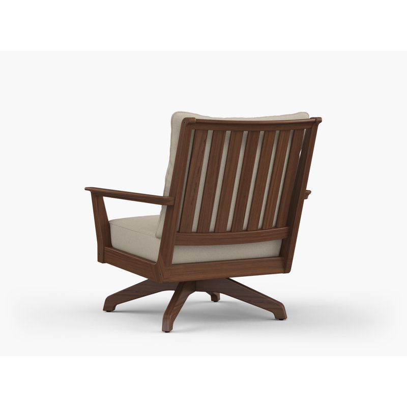 Sky Solid Wood Outdoor Rocker Chair, Premier Flax