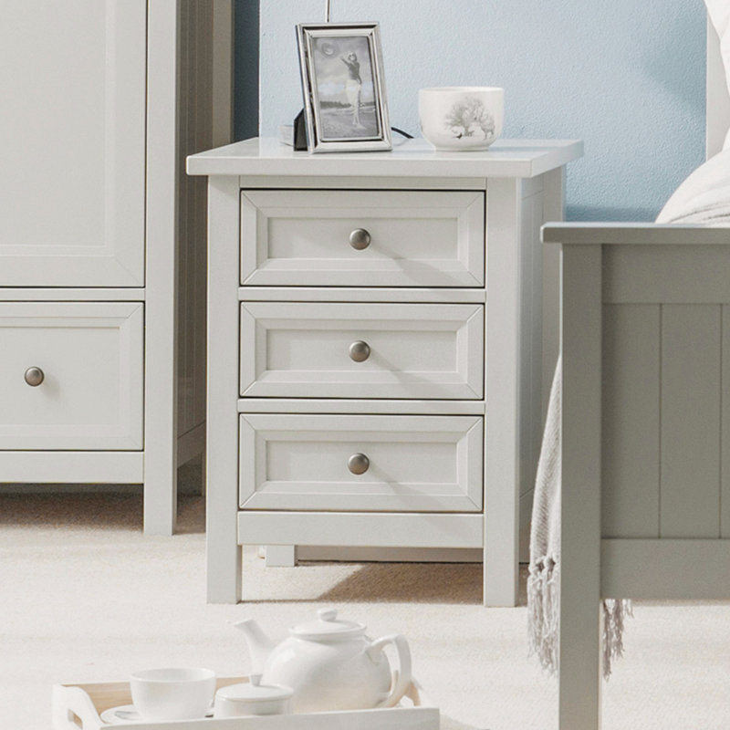 Jarin 48cm W Manufactured Wood Bedside Table, Grey
