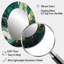 Vert et or Serene Cascade I - miroir unique abstrait, grand miroir mural vert, impression sur métal-121387236-121387872