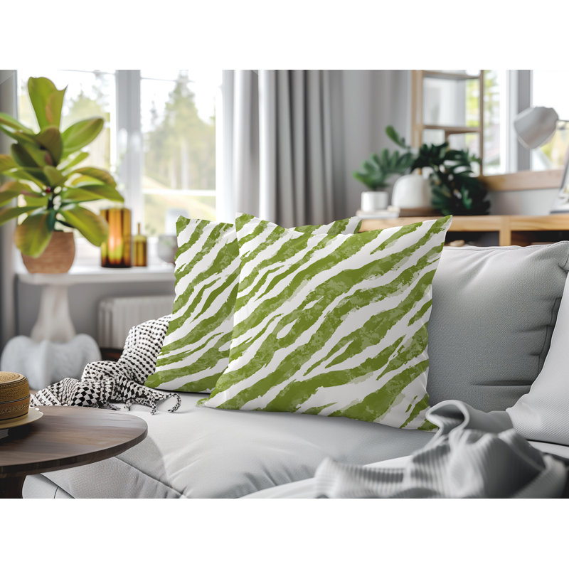Coussin intérieur / extérieur Juno, Chartreuse, 20x20