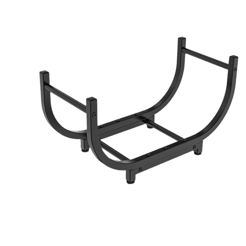 Porte-bûches en métal de 76 cm de large