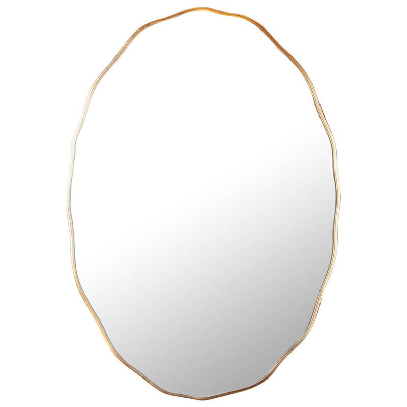 Bouganville Solid Wood Oval Wall Mirror
