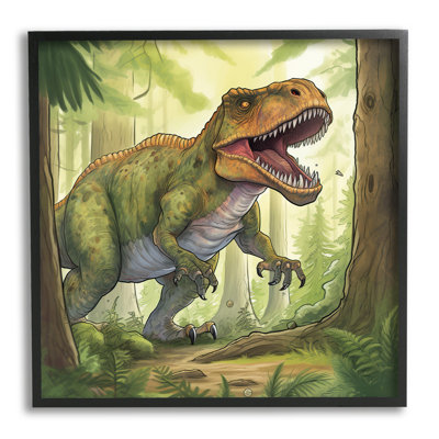 " Roaring Dinosaur Scenery " by Wumples