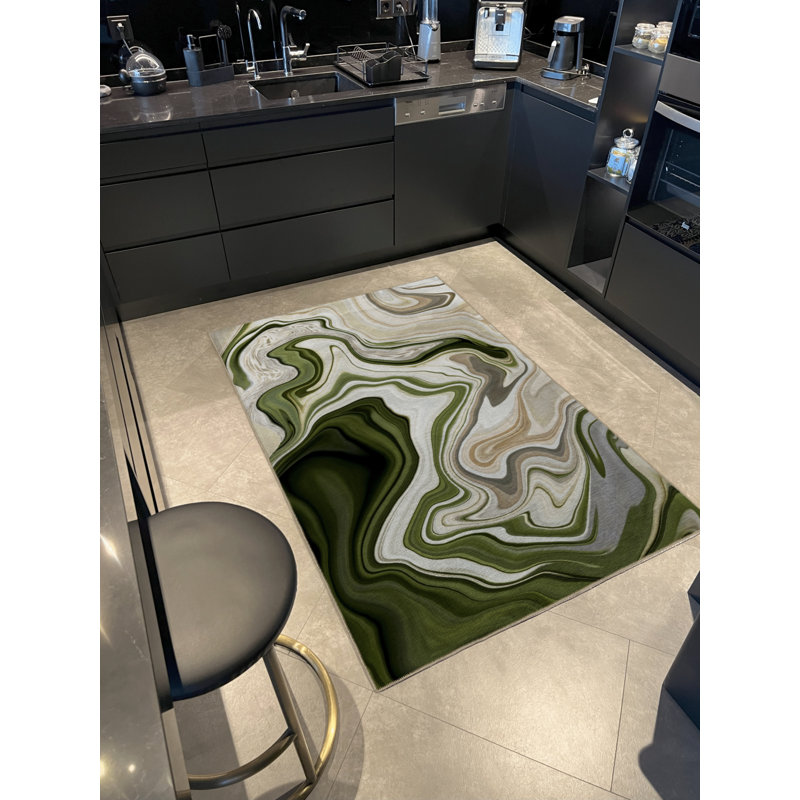 Tapis rectangulaire Virgen, Tapis de couloir 4 pi x 9 pi 11 po