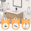 Lavabo de salle de bain 30 po à simple cuve intégrée en résine avec robinet à un trou