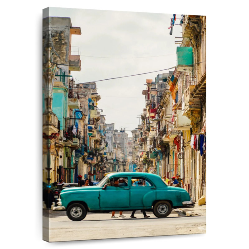 Lilie Turquoise Havana Car, H 24 po x l 16 po