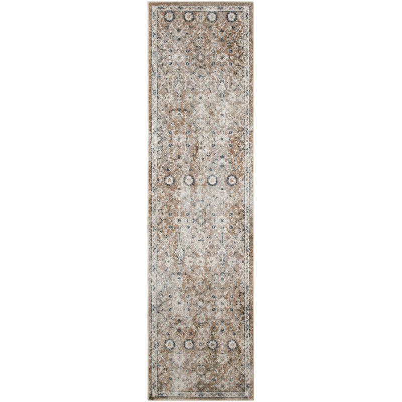 Tapis d'intérieur gris doré Nourison Astra, Tapis de couloir 2 pi x 6 pi