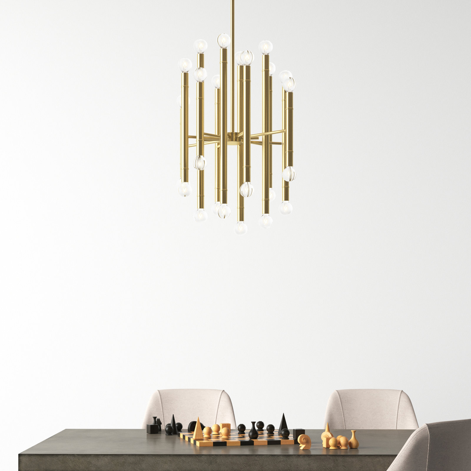 Hammons 24 - Light Dimmable Sputnik Chandelier