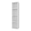 Armoire murale Cale, 4 tablettes, blanc